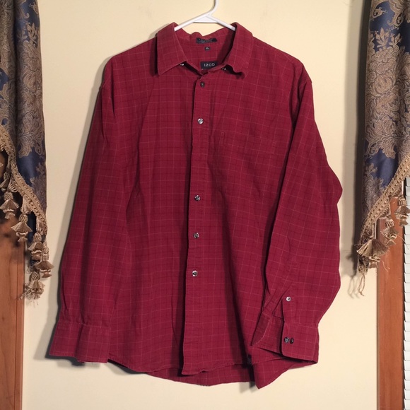 Izod XL Men’s brick red shirt. - Picture 1 of 5